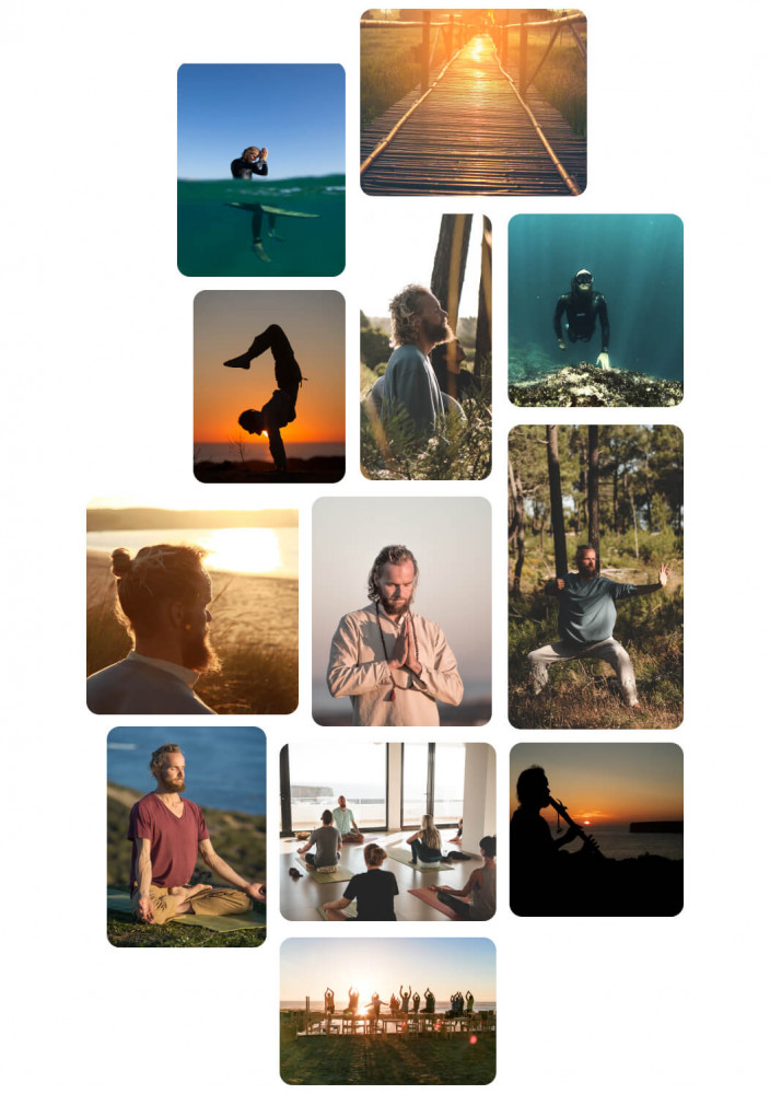 collage michael bijker yoga teacher