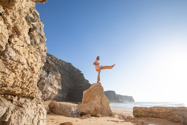 Instructor using breathwork to get a better life