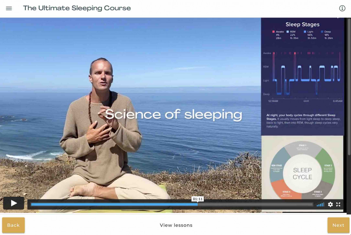 Sleeping course image cutout 2