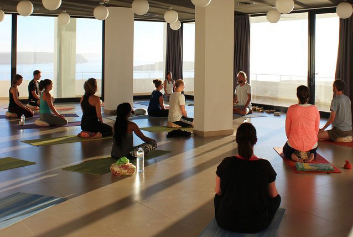 yoga breathwork session